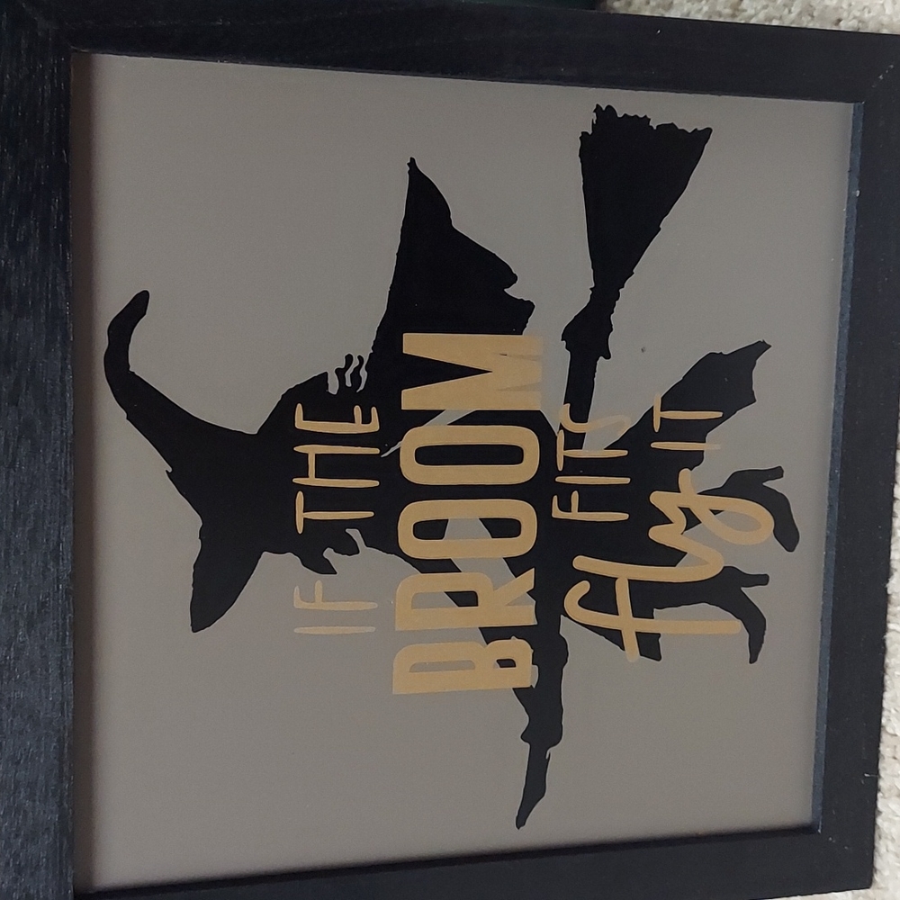 Halloween witch sign
